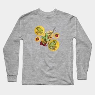 Frogs and Strawberries Long Sleeve T-Shirt